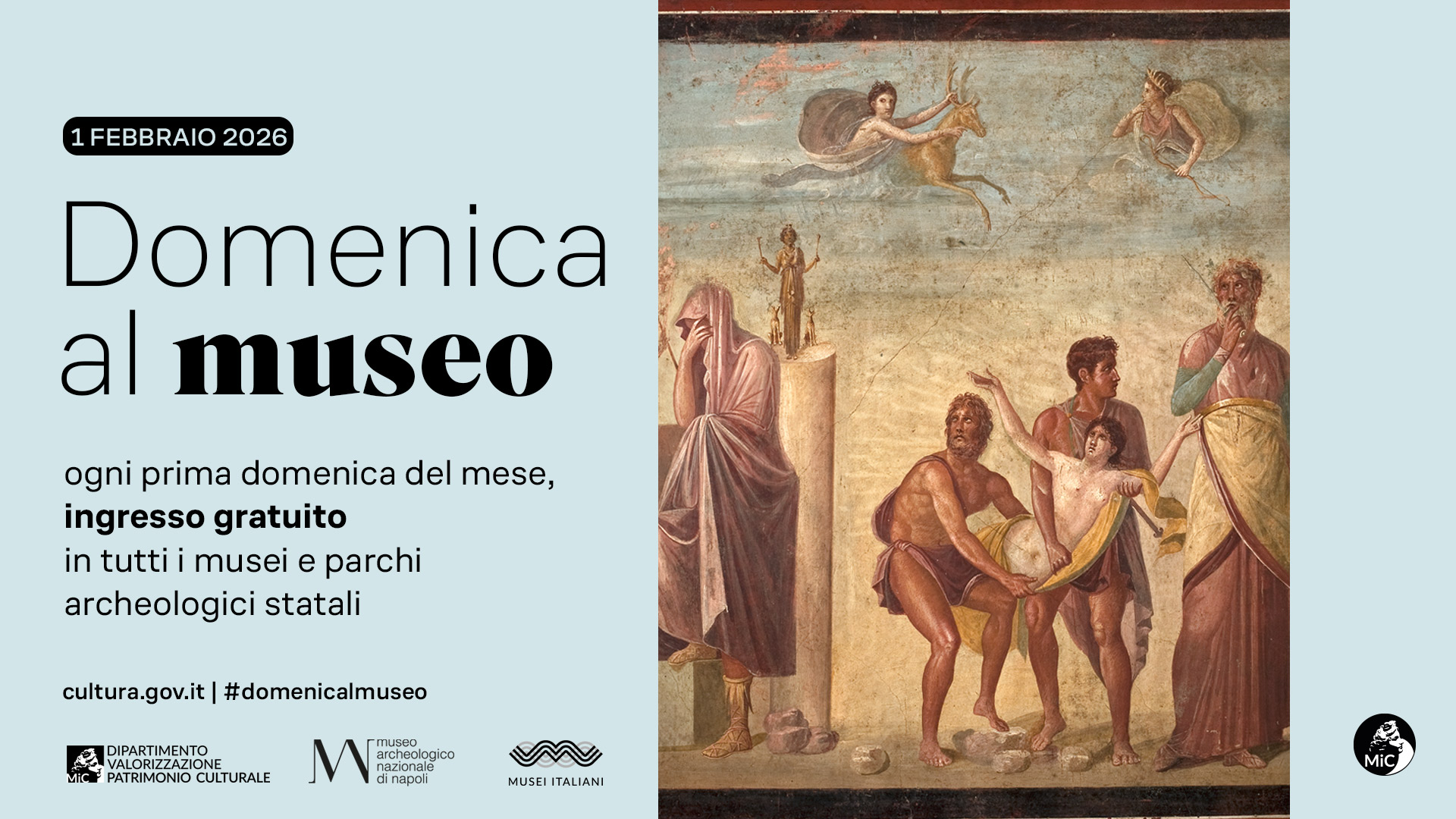 Domenica al MANN 1 febbraio 2026